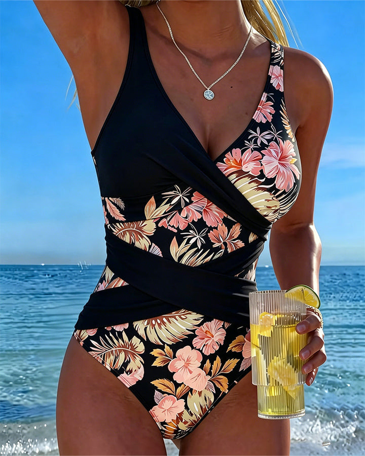 Romane | Maillot floral effet sculptant
