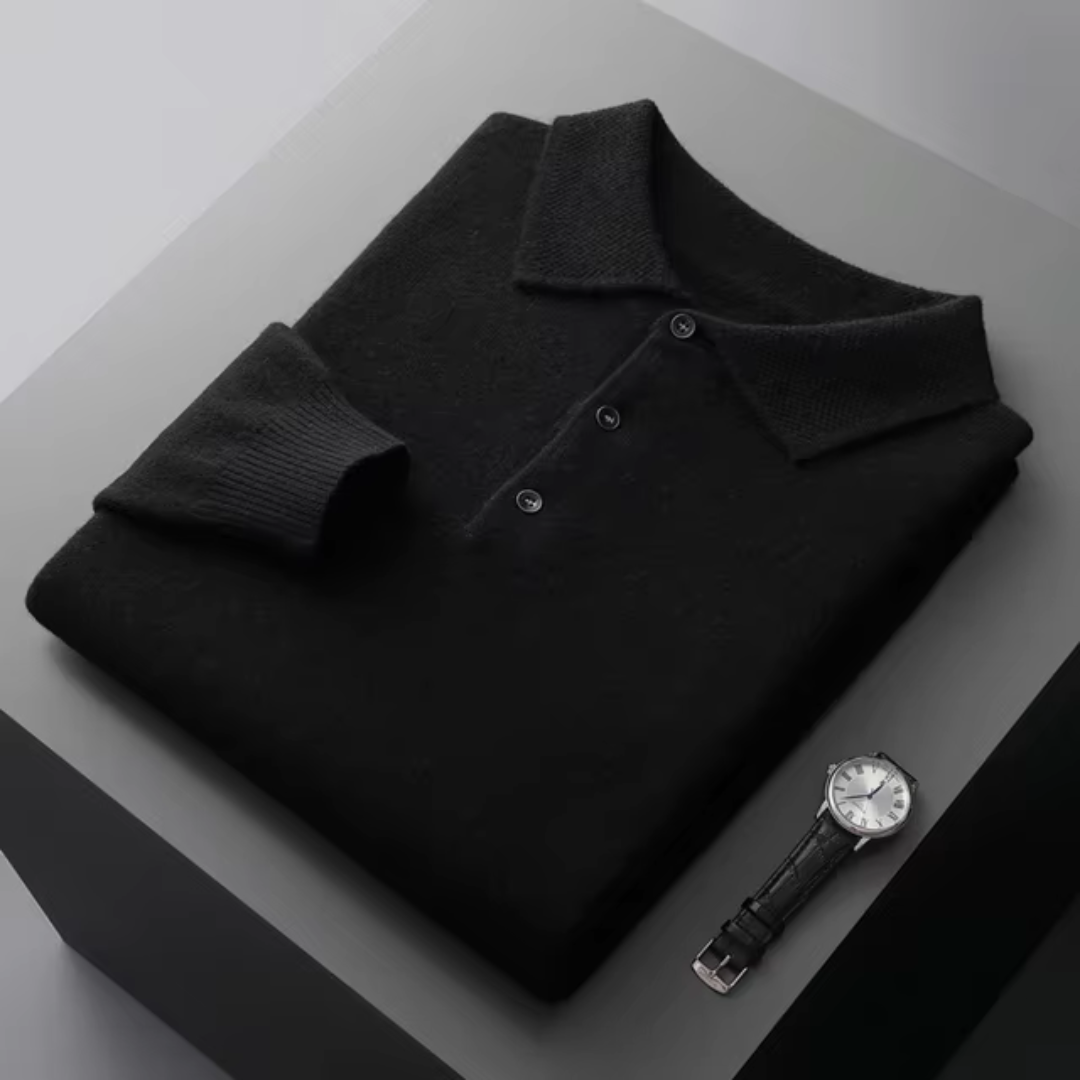 Polo en laine mérinos