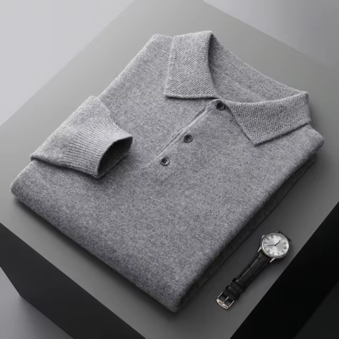 Polo en laine mérinos