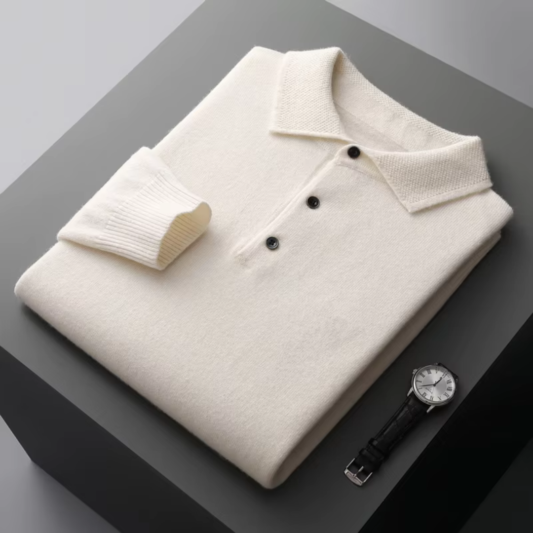 Polo en laine mérinos