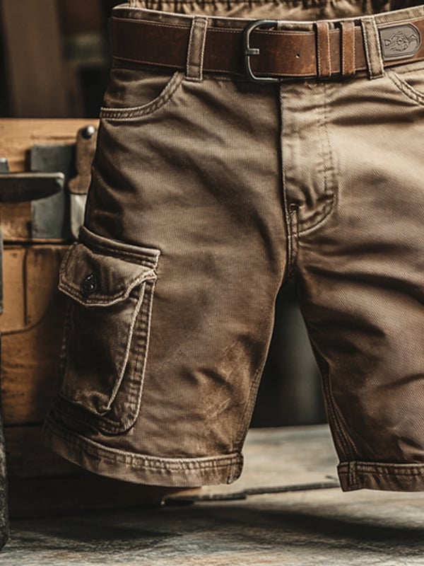 Théo | Short cargo rétro à poches multiples