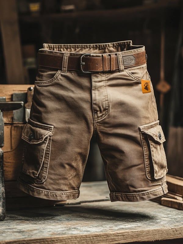Théo | Short cargo rétro à poches multiples