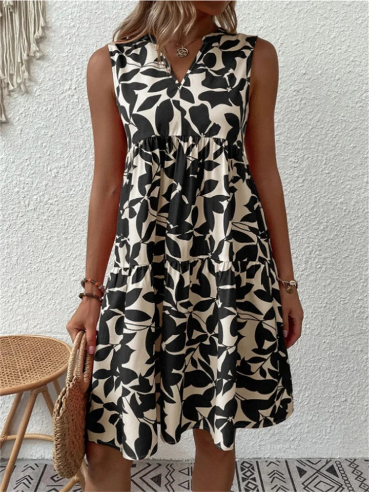 Emma — robe midi fluide épanouissante