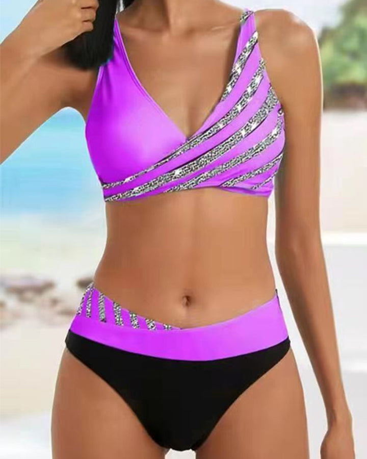 Bellevie | Bikini à imprimé élégant