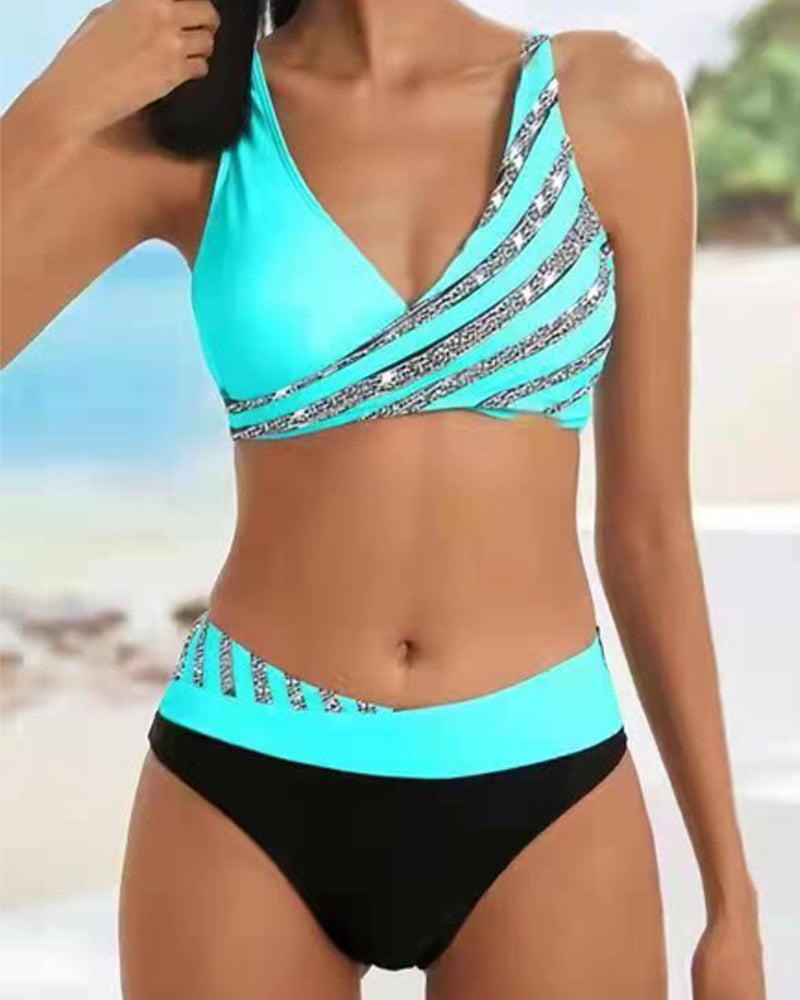 Bellevie | Bikini à imprimé élégant