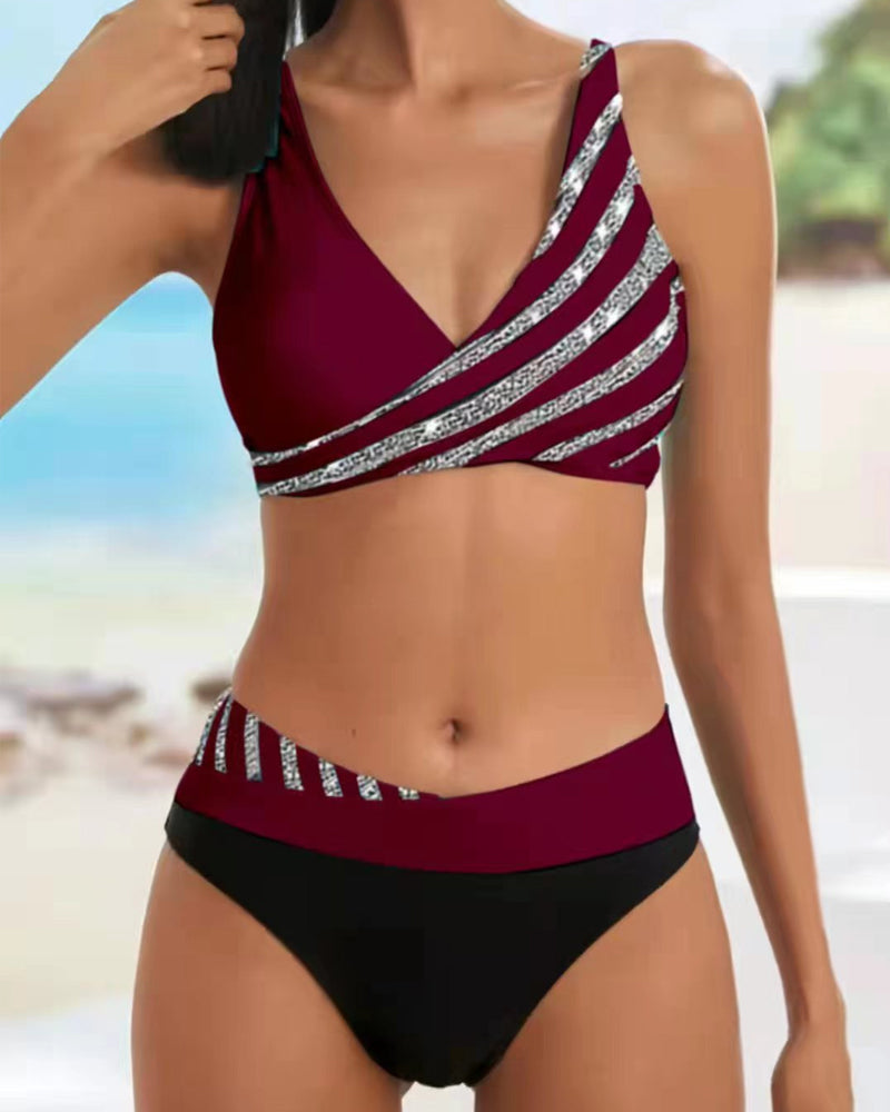 Bellevie | Bikini à imprimé élégant