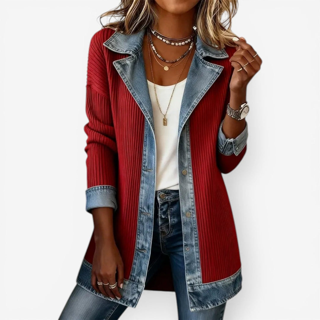Emilia™  | Veste en denim mélangé