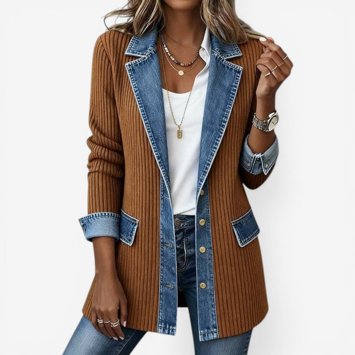Emilia™  | Veste en denim mélangé