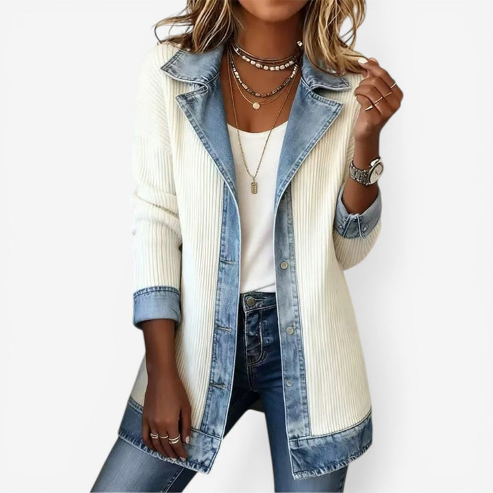 Emilia™  | Veste en denim mélangé