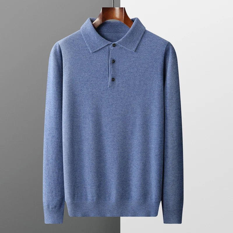Polo en laine mérinos