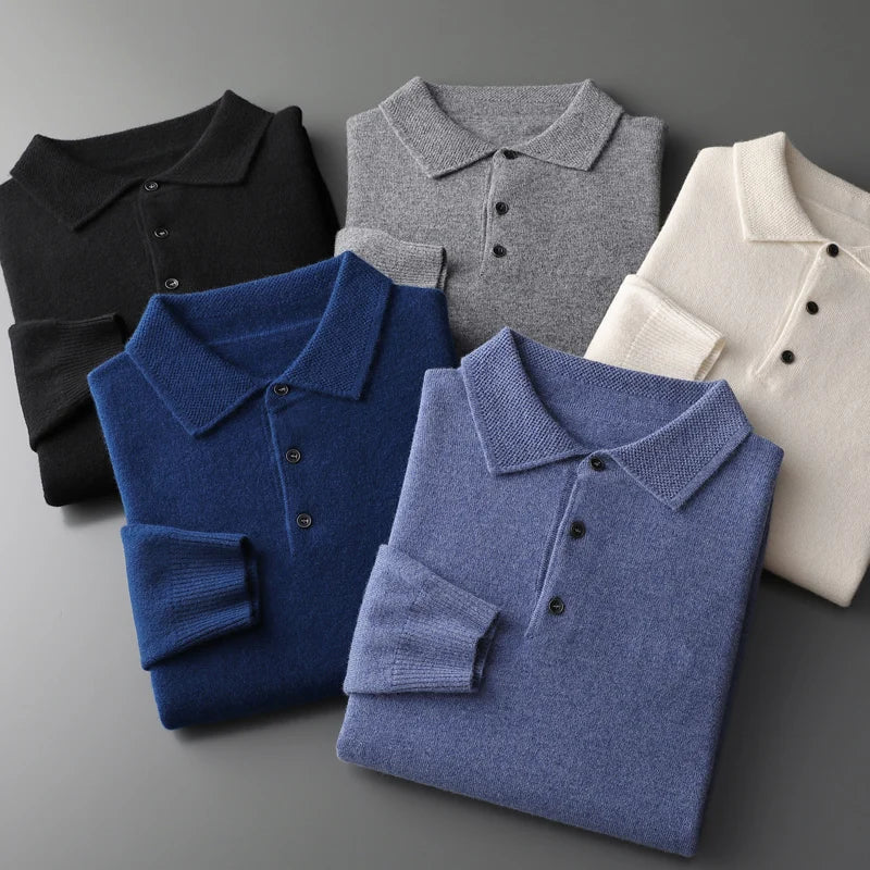 Polo en laine mérinos