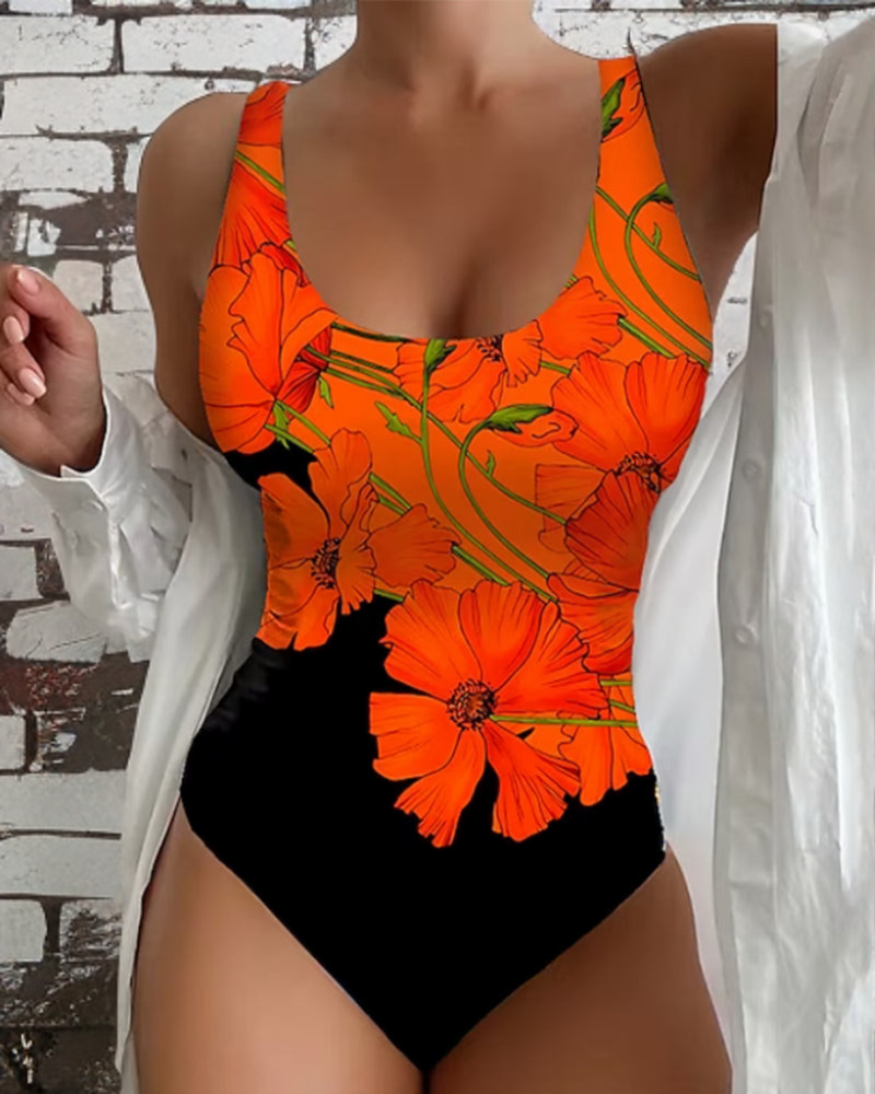 Elena™ | Maillot de bain une pièce élégant avec imprimé floral