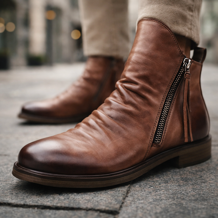 Bottines Chelsea en cuir