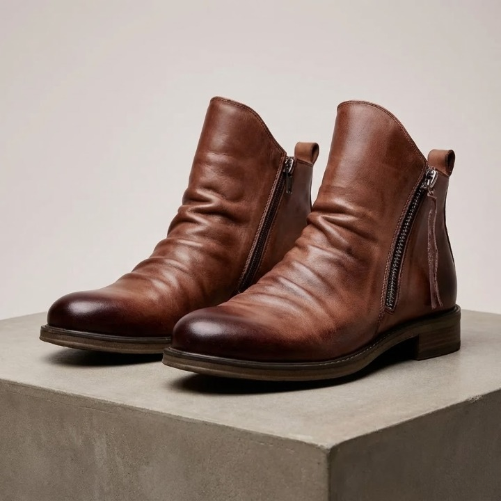 Bottines Chelsea en cuir