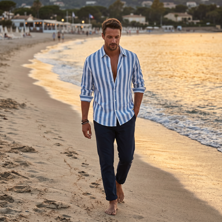Léonard | Chemise Rayée Été Légère