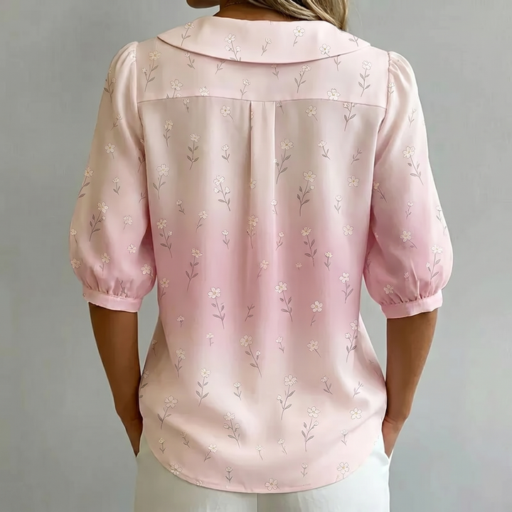 Chemisier Vintage À Imprimé Floral