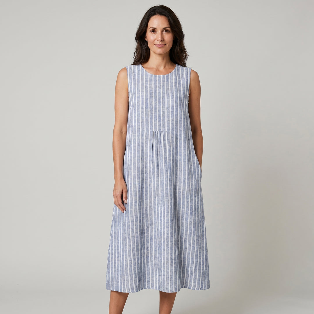 Anaïs | Robe Rayée Balnéaire