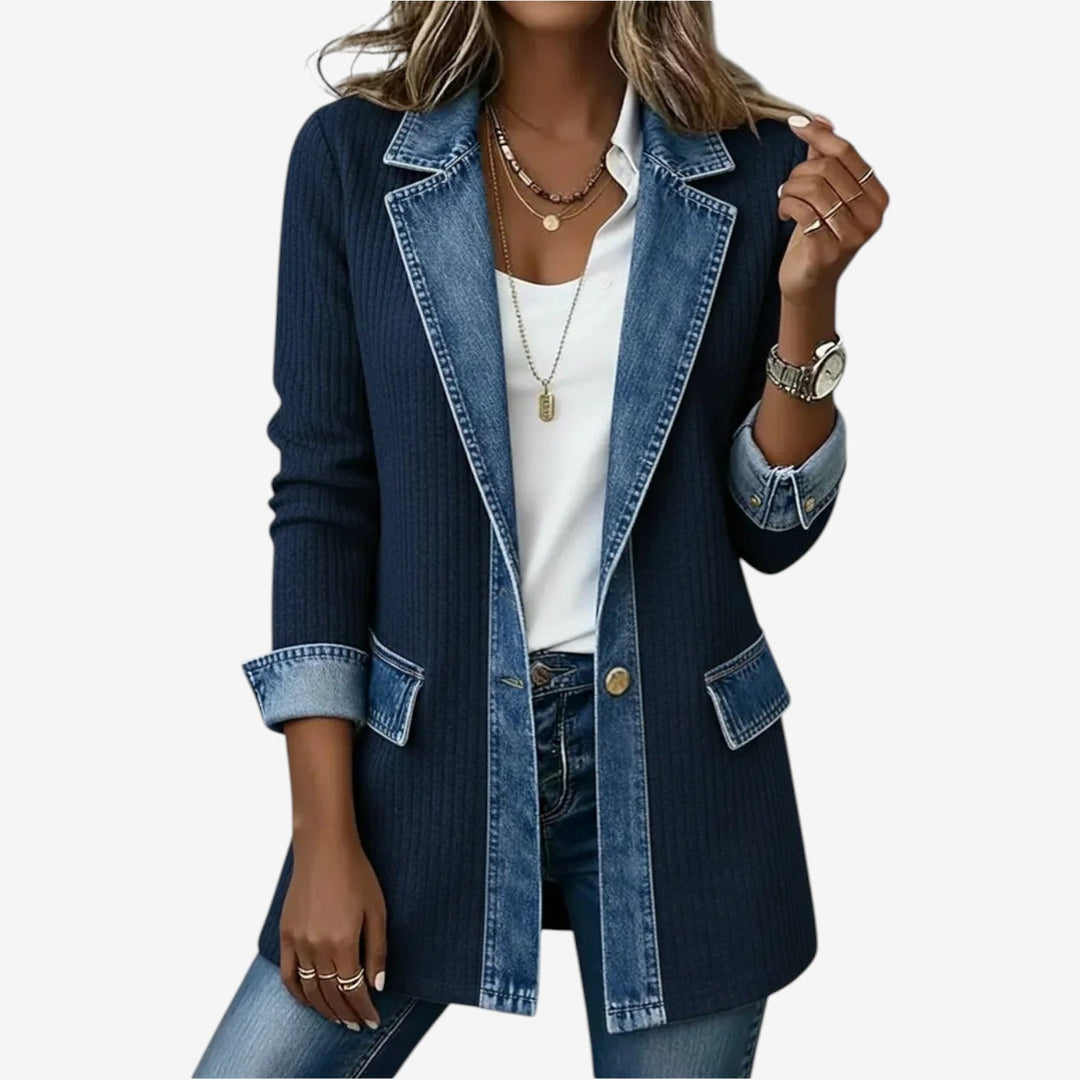 Emilia™  | Veste en denim mélangé