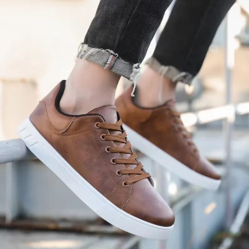 Chaussures décontractées en cuir pour homme